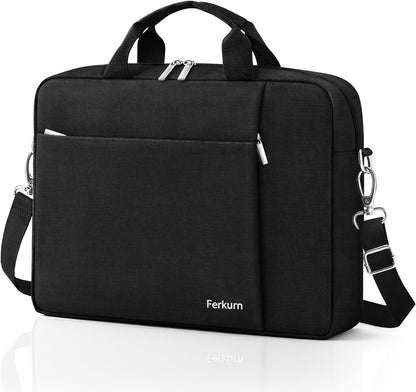 15.6 16 Inch Laptop Case Bag for Women Men Compatible with MacBook Pro M5/HP OmniBook Omen Envy/Lenovo Yoga IdealPad/Dell Pro Inspiron, Carrying Briefcase Computer Messenger Bag Case, Grey