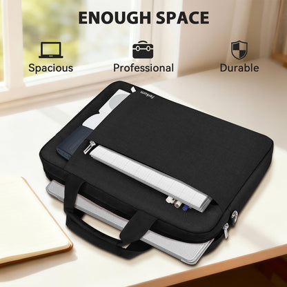 15.6 16 Inch Laptop Case Bag for Women Men Compatible with MacBook Pro M5/HP OmniBook Omen Envy/Lenovo Yoga IdealPad/Dell Pro Inspiron, Carrying Briefcase Computer Messenger Bag Case, Grey
