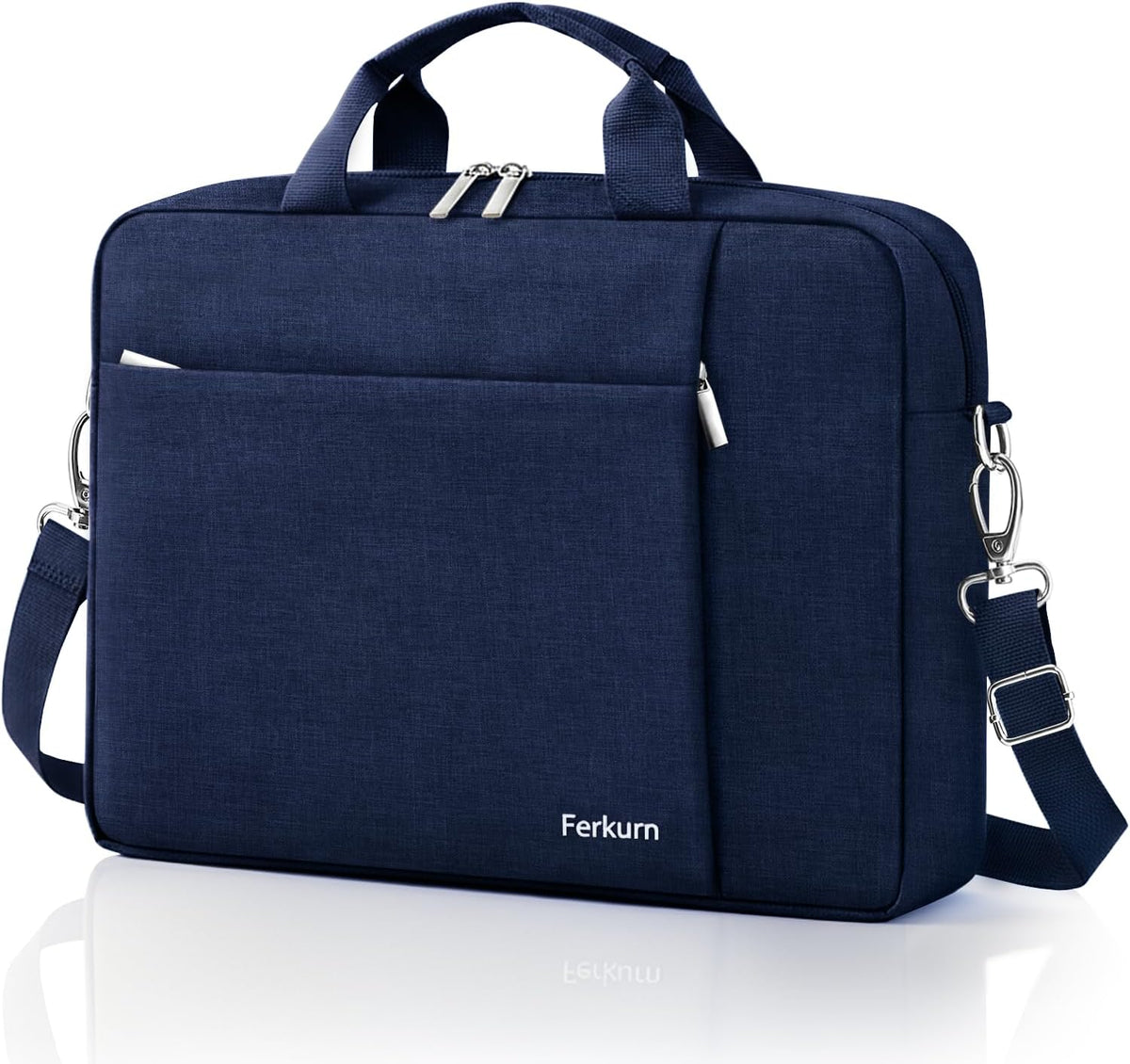 15.6 16 Inch Laptop Case Bag for Women Men Compatible with MacBook Pro M5/HP OmniBook Omen Envy/Lenovo Yoga IdealPad/Dell Pro Inspiron, Carrying Briefcase Computer Messenger Bag Case, Grey