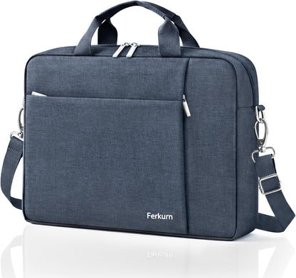15.6 16 Inch Laptop Case Bag for Women Men Compatible with MacBook Pro M5/HP OmniBook Omen Envy/Lenovo Yoga IdealPad/Dell Pro Inspiron, Carrying Briefcase Computer Messenger Bag Case, Grey