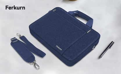 15.6 16 Inch Laptop Case Bag for Women Men Compatible with MacBook Pro M5/HP OmniBook Omen Envy/Lenovo Yoga IdealPad/Dell Pro Inspiron, Carrying Briefcase Computer Messenger Bag Case, Grey