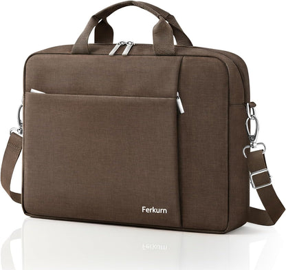 15.6 16 Inch Laptop Case Bag for Women Men Compatible with MacBook Pro M5/HP OmniBook Omen Envy/Lenovo Yoga IdealPad/Dell Pro Inspiron, Carrying Briefcase Computer Messenger Bag Case, Grey