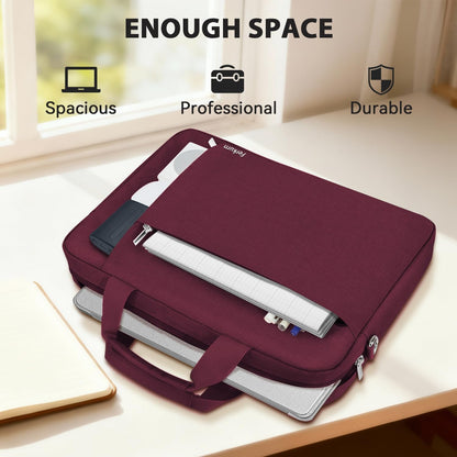 15.6 16 Inch Laptop Case Bag for Women Men Compatible with MacBook Pro M5/HP OmniBook Omen Envy/Lenovo Yoga IdealPad/Dell Pro Inspiron, Carrying Briefcase Computer Messenger Bag Case, Grey