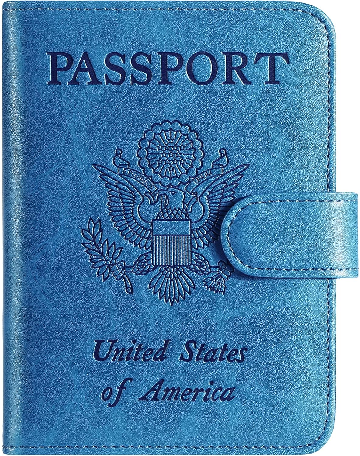 Passport Holder Cover Wallet RFID Blocking Leather Card Case Travel Accessories for Women Men (Pink)