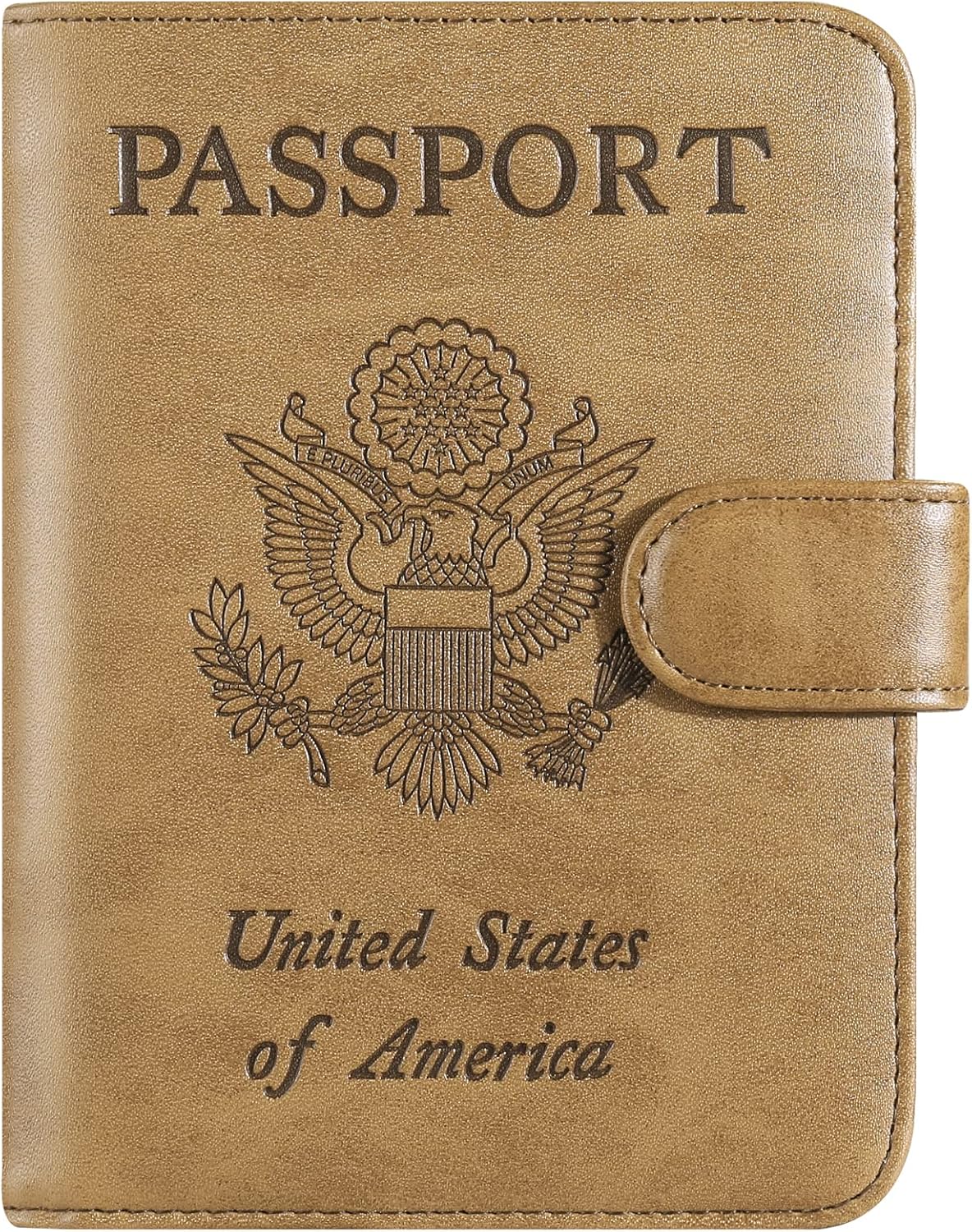 Passport Holder Cover Wallet RFID Blocking Leather Card Case Travel Accessories for Women Men (Pink)