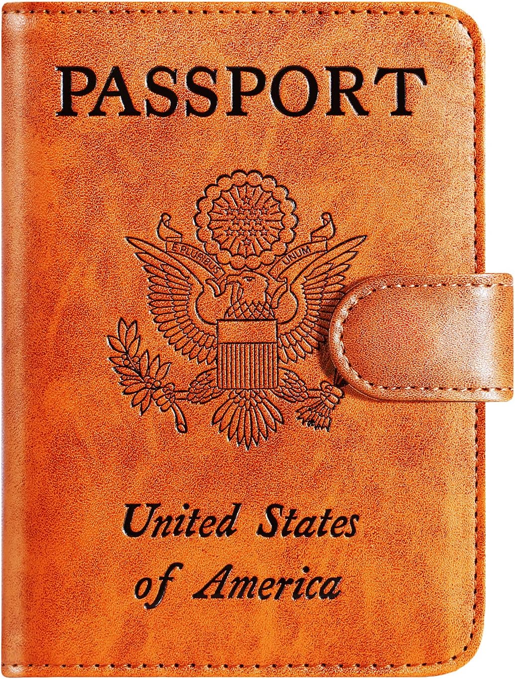 Passport Holder Cover Wallet RFID Blocking Leather Card Case Travel Accessories for Women Men (Pink)
