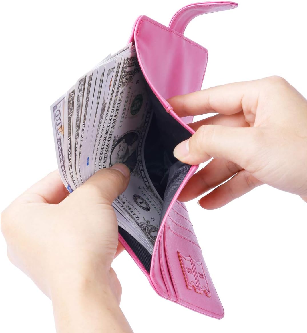 Passport Holder Cover Wallet RFID Blocking Leather Card Case Travel Accessories for Women Men (Pink)