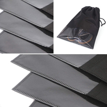 24PCS Travel Shoe Bags Non-Woven with Rope for Men and Women Large Shoes Storage Packing Pouch Organizers