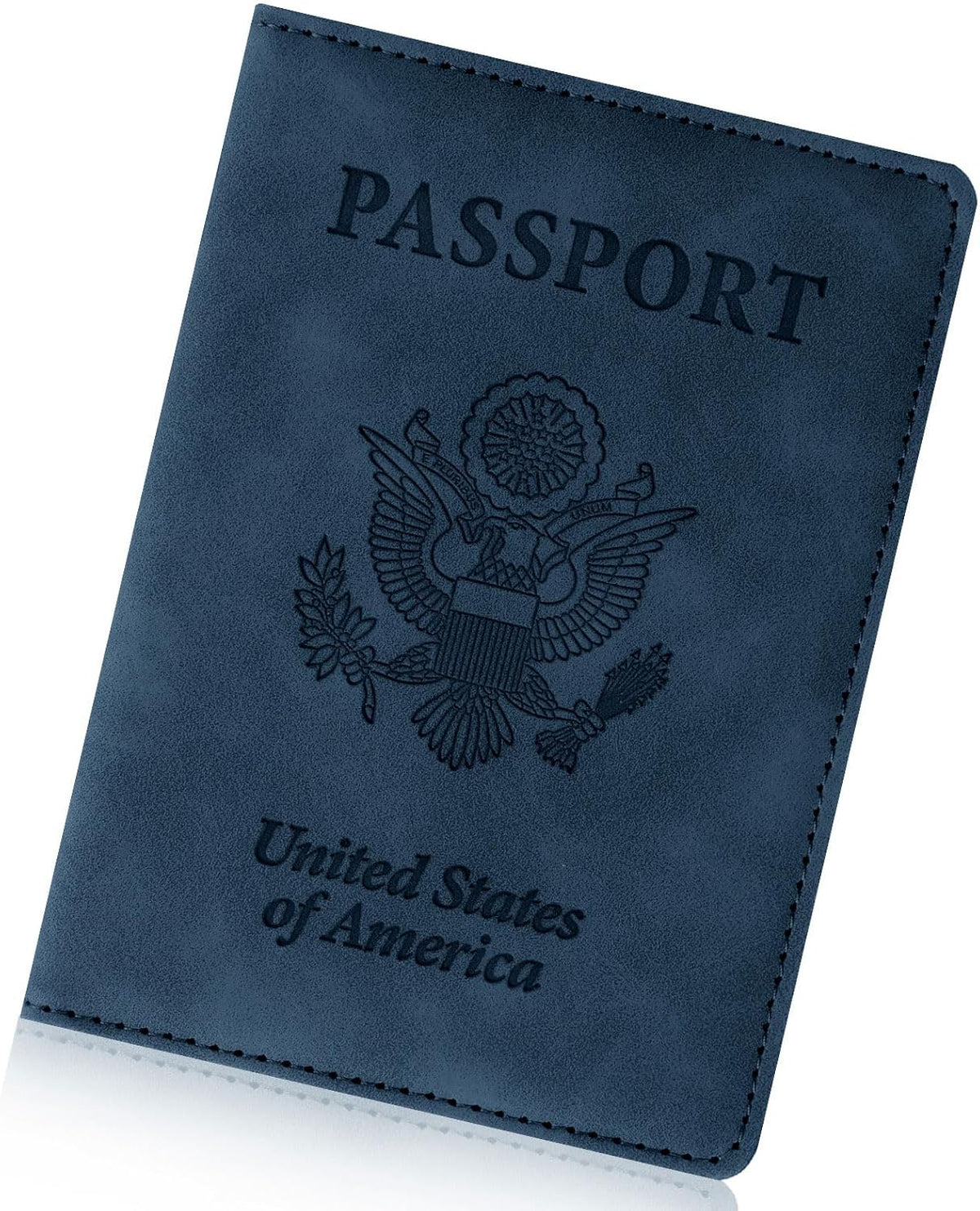 Passport Holder for Travel Essentials, RFID Blocking Passport Cover Wallet Card Case for Women and Men, PU Leather, Black