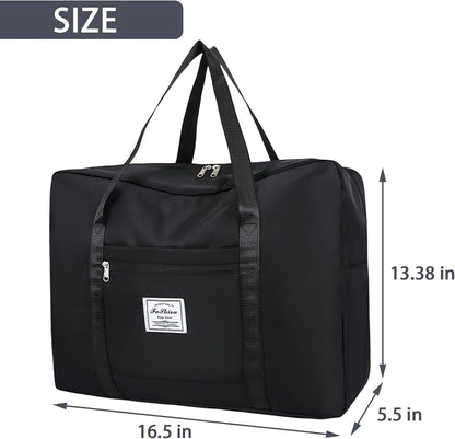 Travel Bag for Women Expandable Weekender Overnight Bag Carry on Sports Tote Gym Bag Waterproof Foldable Duffel Bag (Purple)