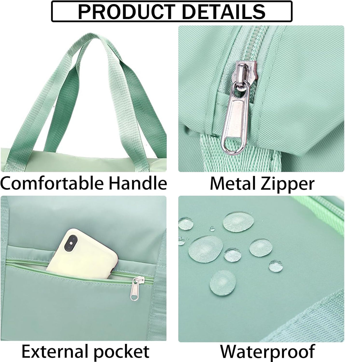 Travel Bag for Women Expandable Weekender Overnight Bag Carry on Sports Tote Gym Bag Waterproof Foldable Duffel Bag (Purple)