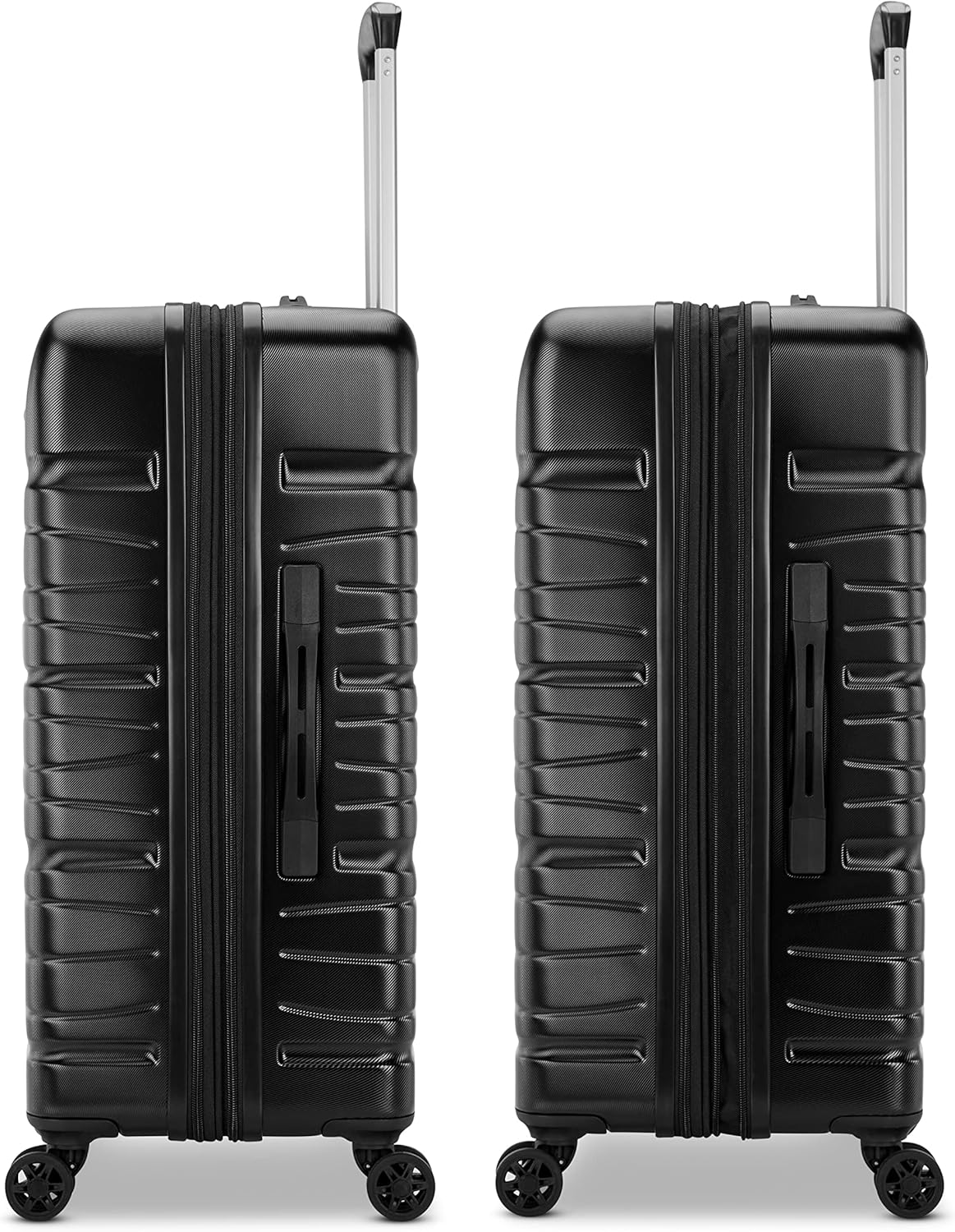 Evolve SE Hardside Expandable Luggage with Double Spinner Wheels, Bass Black, Carry-on