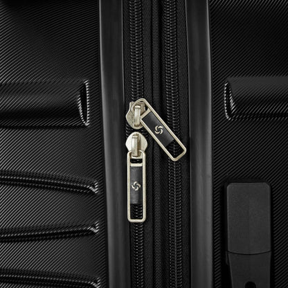 Evolve SE Hardside Expandable Luggage with Double Spinner Wheels, Bass Black, Carry-on