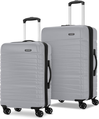Evolve SE Hardside Expandable Luggage with Double Spinner Wheels, Bass Black, Carry-on
