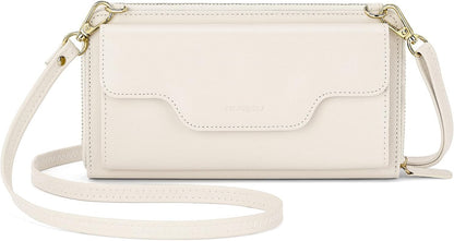 Small Purse for Women, RFID Blocking Wristlet Wallet, Crossbody Clutch with Cell Phone Pocket