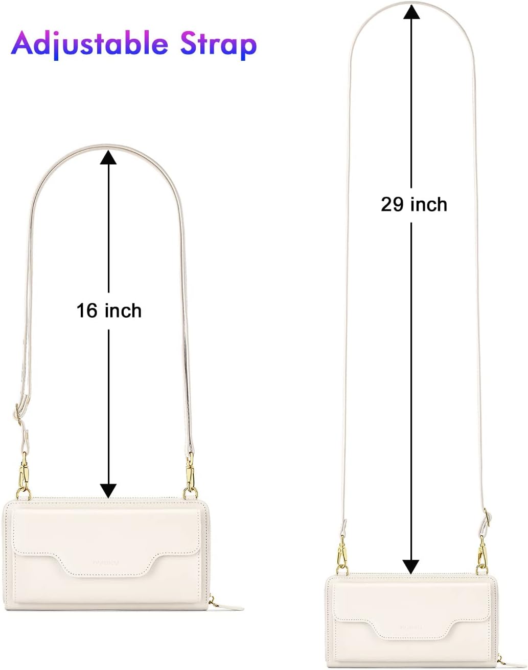 Small Purse for Women, RFID Blocking Wristlet Wallet, Crossbody Clutch with Cell Phone Pocket