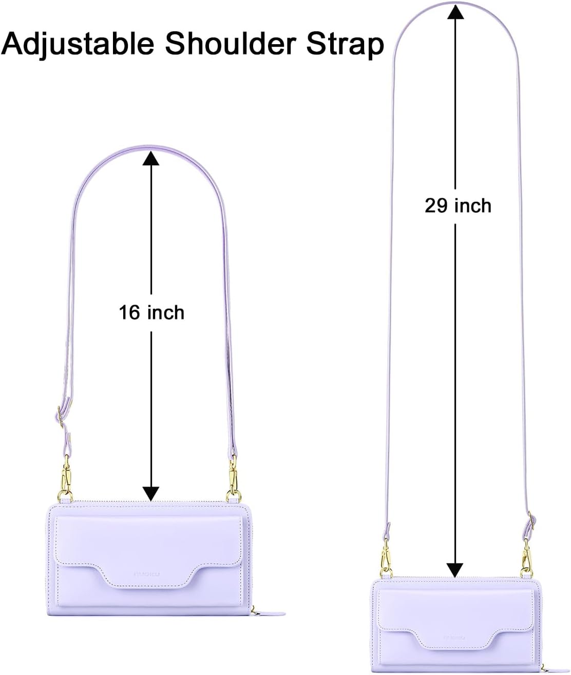 Small Purse for Women, RFID Blocking Wristlet Wallet, Crossbody Clutch with Cell Phone Pocket