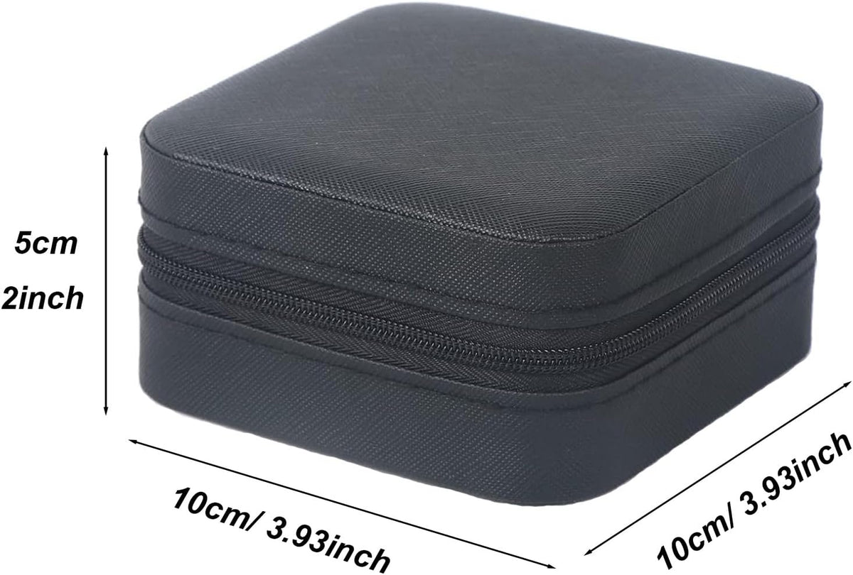 Travel Jewelry Case 2 Pack Mini Travel jewelry Box Portable Organizer Women Girls Gift Box for Rings Earrings Necklaces Bracelets