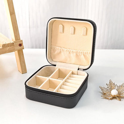 Travel Jewelry Case 2 Pack Mini Travel jewelry Box Portable Organizer Women Girls Gift Box for Rings Earrings Necklaces Bracelets