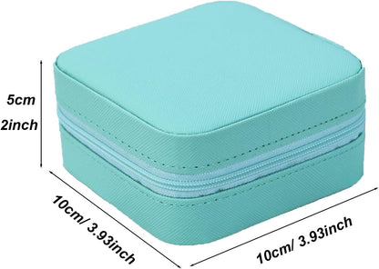 Travel Jewelry Case 2 Pack Mini Travel jewelry Box Portable Organizer Women Girls Gift Box for Rings Earrings Necklaces Bracelets