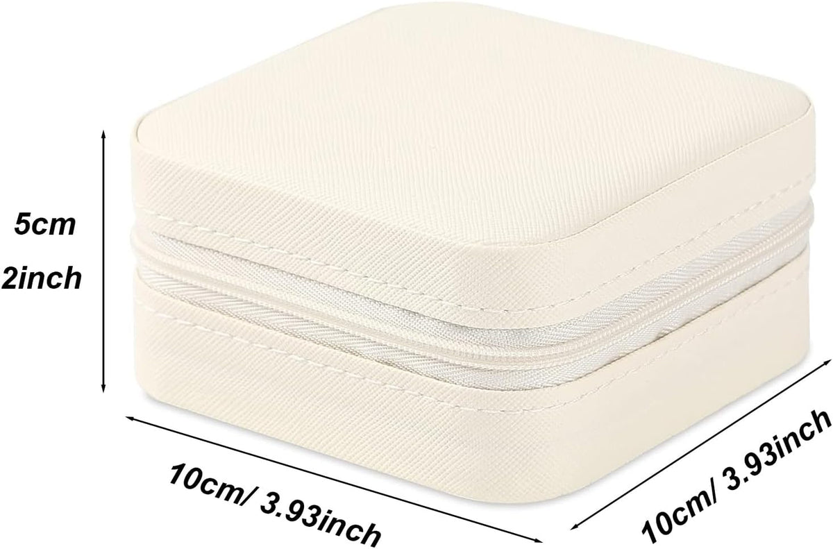 Travel Jewelry Case 2 Pack Mini Travel jewelry Box Portable Organizer Women Girls Gift Box for Rings Earrings Necklaces Bracelets