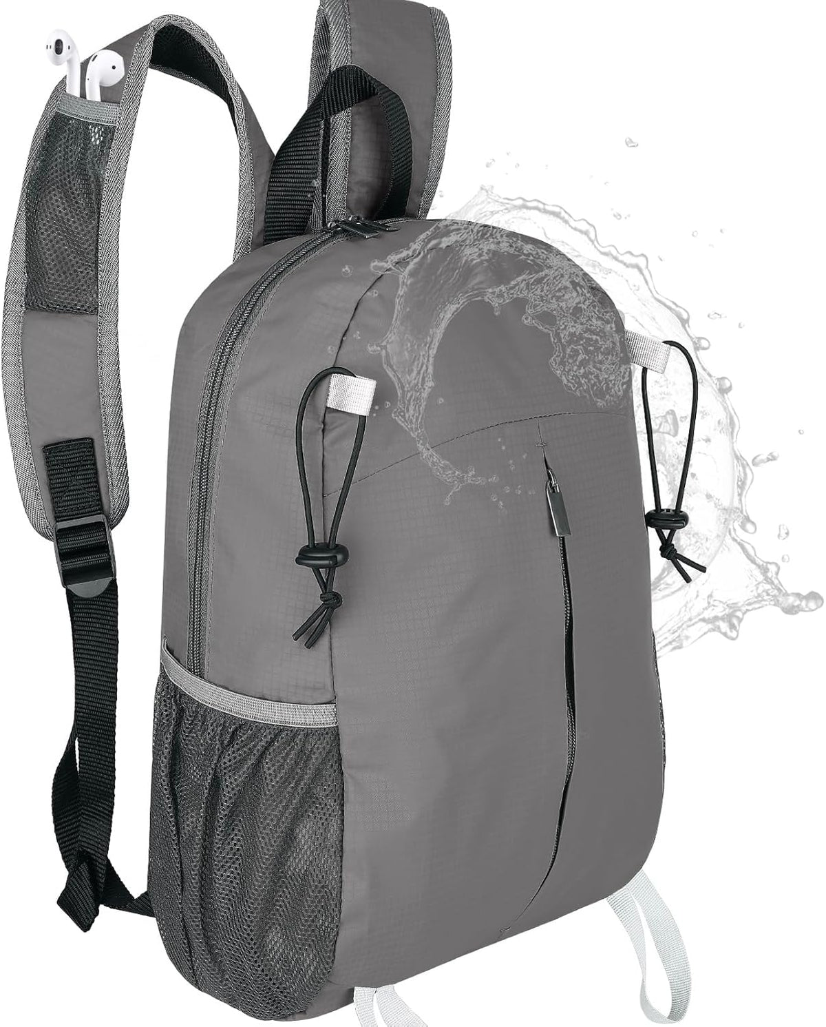15L Lightweight Packable Hiking Daypack, Water Resistant Foldable Daypack for Travel Outdoor, Ultra Backpack for Men Women (Blue)