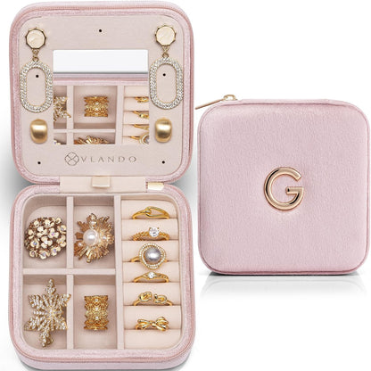 Travel Jewelry Organizer for Women - Necklace, Earring & Ring Organizer - Blue