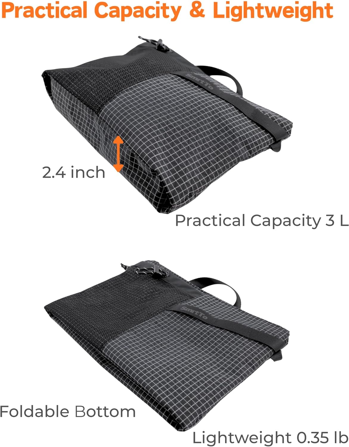 Sling Bag for Men Women, Compact Crossbody Bag with Water Bottle Holder, Water Resistant Small Shoulder Pack for Travel, Commute, Day Trip, Fits Mini Tablets up to 8.3", Anti-Theft Chest Pack