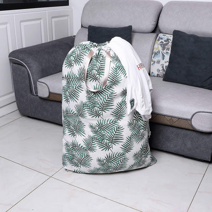 Heavy Duty Laundry Bag with Drawstring and Handle, Extra Large Travel Dirty Clothes Bag for Laundromat and Household, Durable Rip-Stop Laundry Hamper Liner, 28 x 40 Inch , Navy Blue