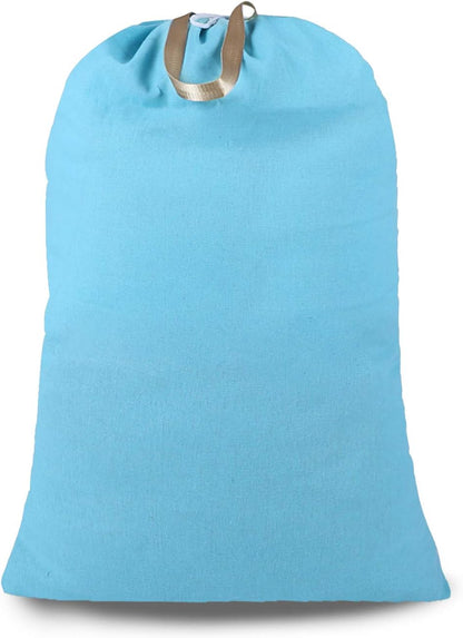 Heavy Duty Laundry Bag with Drawstring and Handle, Extra Large Travel Dirty Clothes Bag for Laundromat and Household, Durable Rip-Stop Laundry Hamper Liner, 28 x 40 Inch , Navy Blue