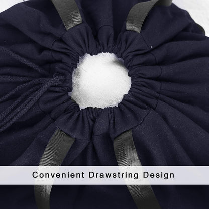 Heavy Duty Laundry Bag with Drawstring and Handle, Extra Large Travel Dirty Clothes Bag for Laundromat and Household, Durable Rip-Stop Laundry Hamper Liner, 28 x 40 Inch , Navy Blue