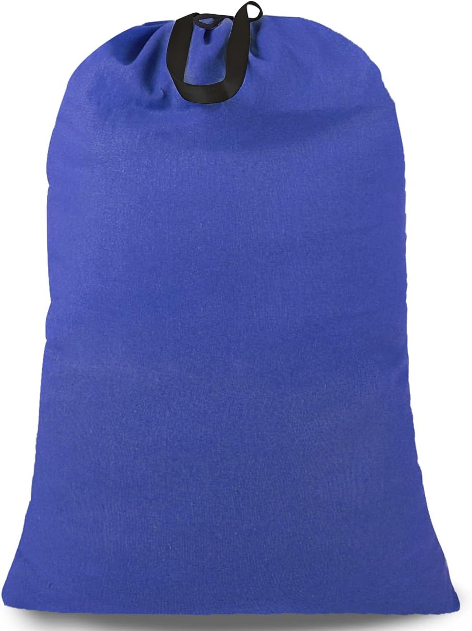 Heavy Duty Laundry Bag with Drawstring and Handle, Extra Large Travel Dirty Clothes Bag for Laundromat and Household, Durable Rip-Stop Laundry Hamper Liner, 28 x 40 Inch , Navy Blue