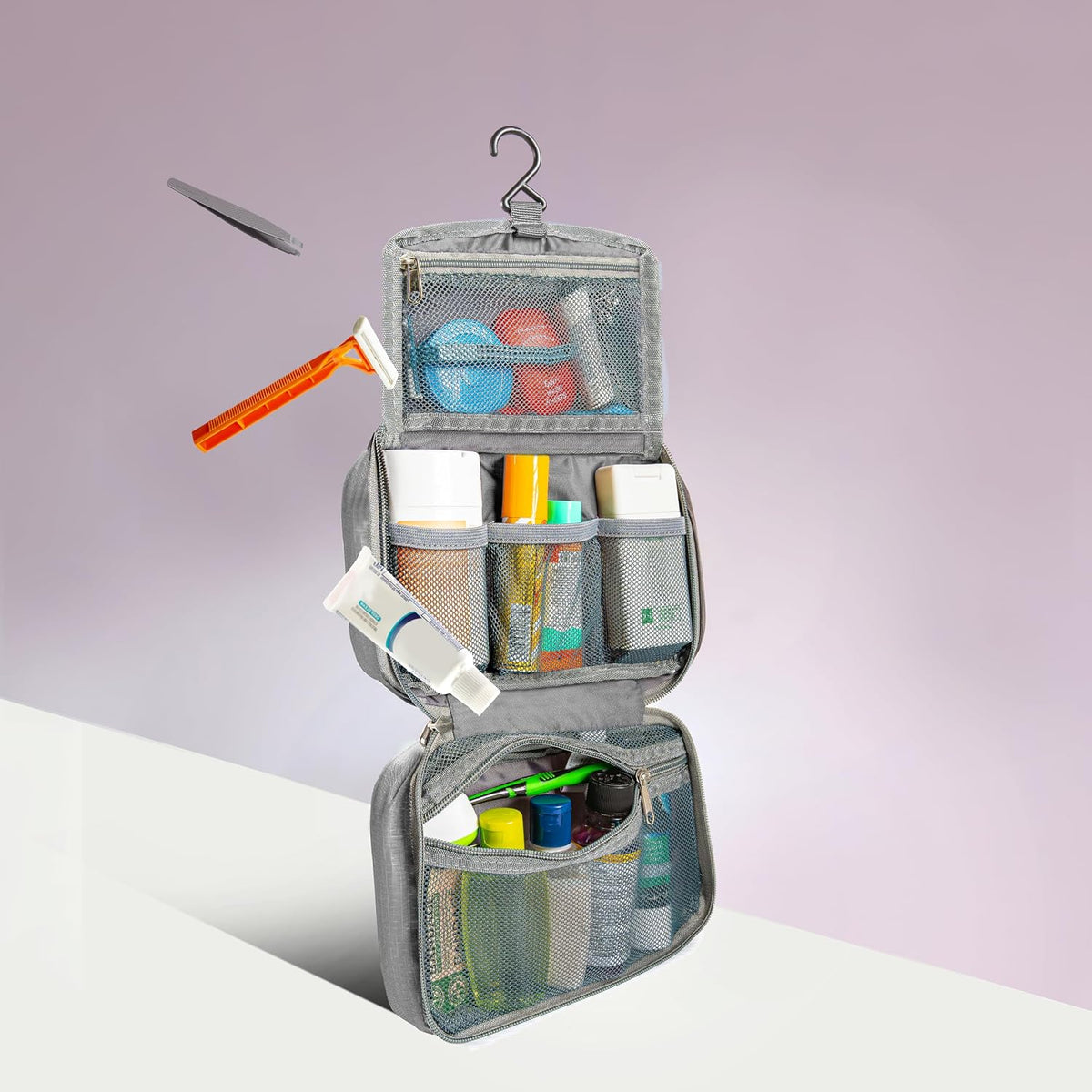 Compact Hanging Toiletry Kit