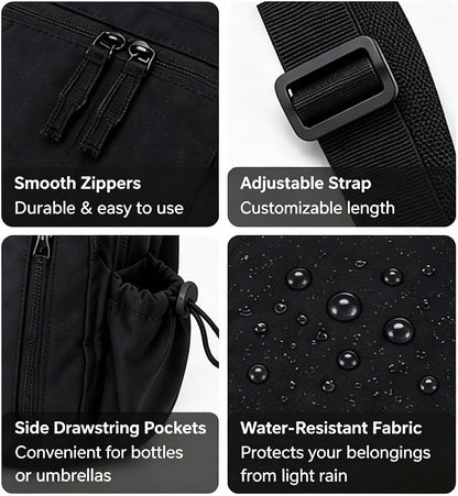 Small Sling Bag for Women, Puffer Crossbody Bag Purses Hobo Handbag Fanny Packs for Travel Hiking with Card Slots