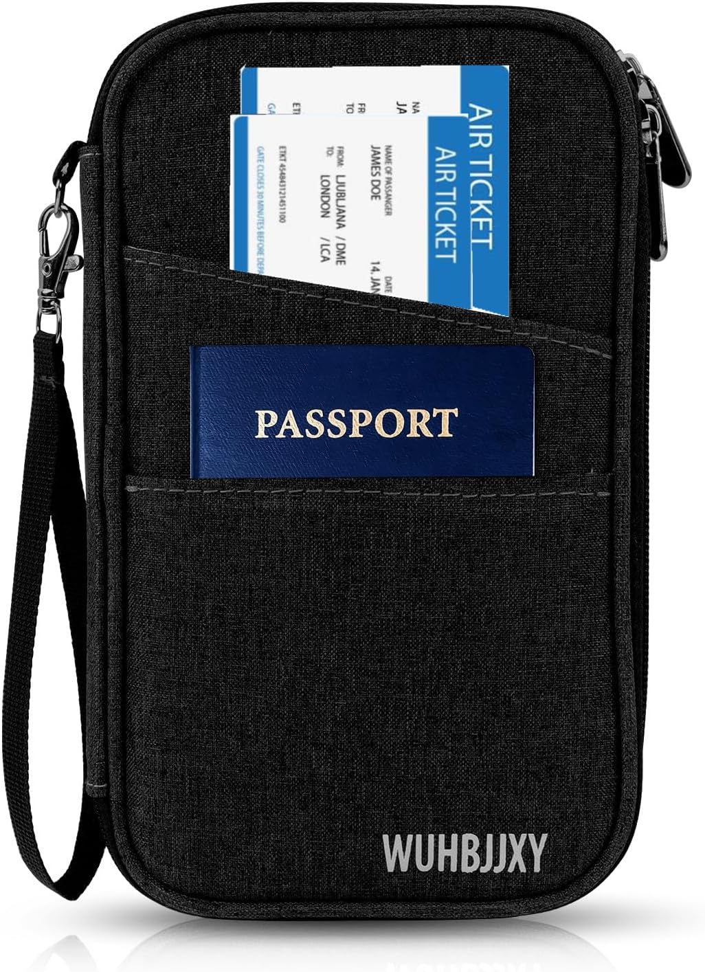 Amazing practical,Passport Holder Family, Women Rfid BlockingWallet, Travel Wallets, Waterproof Passport Holders Bag for Men Traveling, Travel Document Organizer Credit Cards Case (Gray)