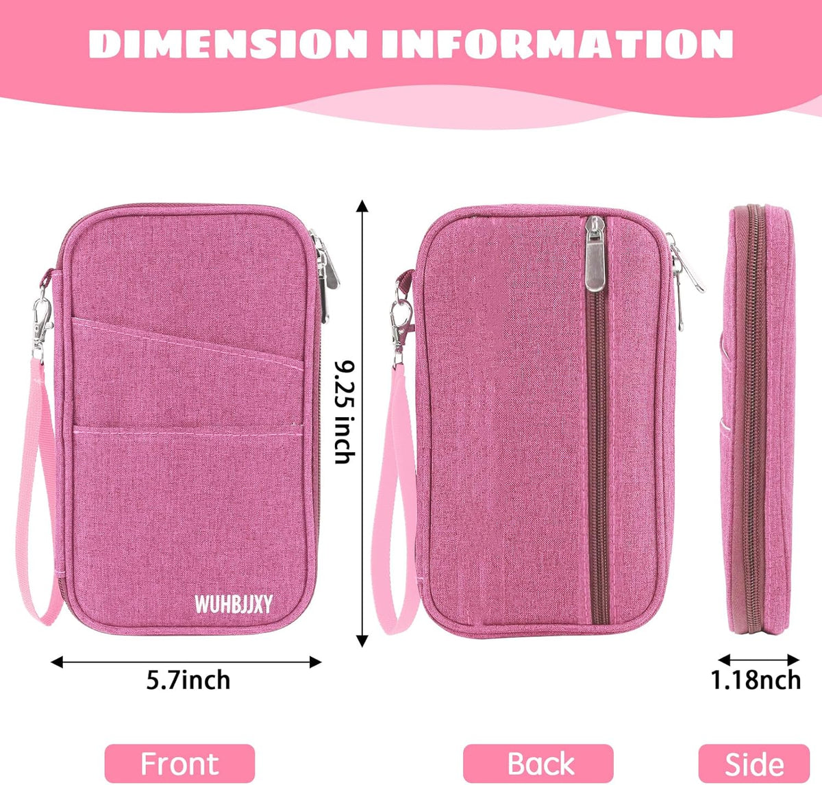 Amazing practical,Passport Holder Family, Women Rfid BlockingWallet, Travel Wallets, Waterproof Passport Holders Bag for Men Traveling, Travel Document Organizer Credit Cards Case (Gray)