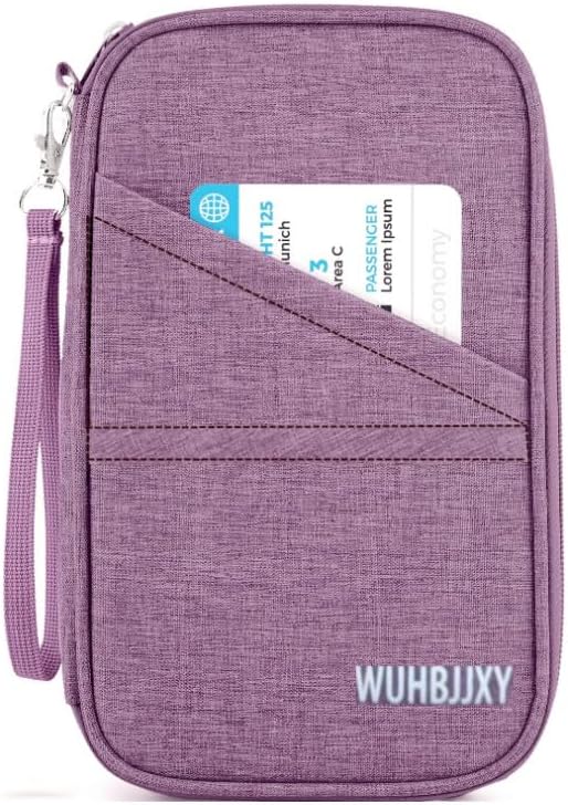 Amazing practical,Passport Holder Family, Women Rfid BlockingWallet, Travel Wallets, Waterproof Passport Holders Bag for Men Traveling, Travel Document Organizer Credit Cards Case (Gray)