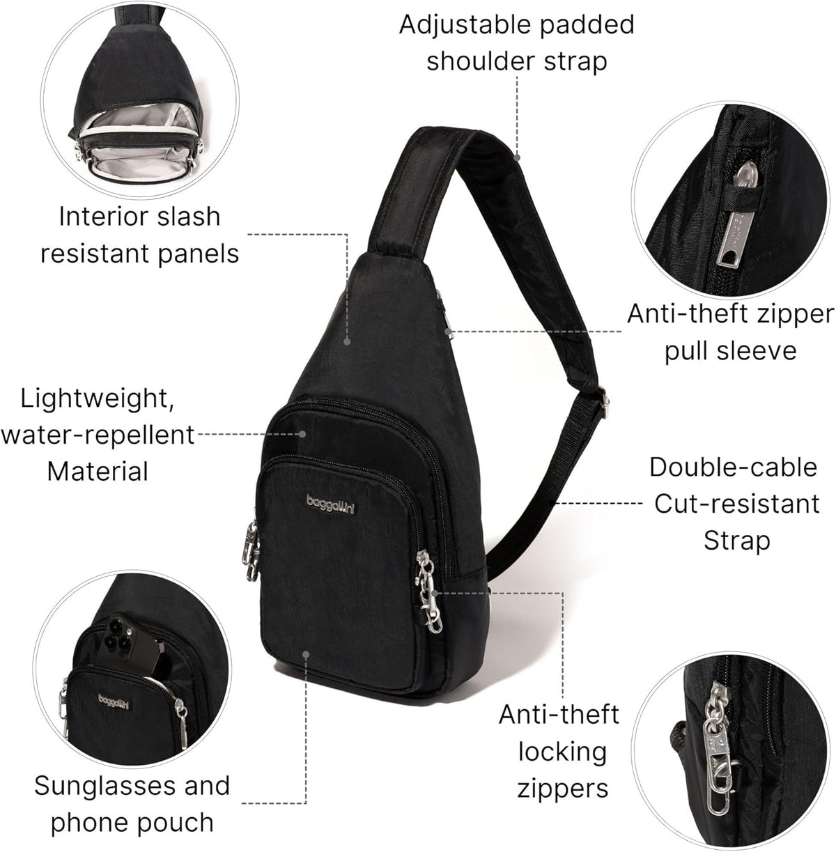 Securtex Anti-Theft Daytripper Sling