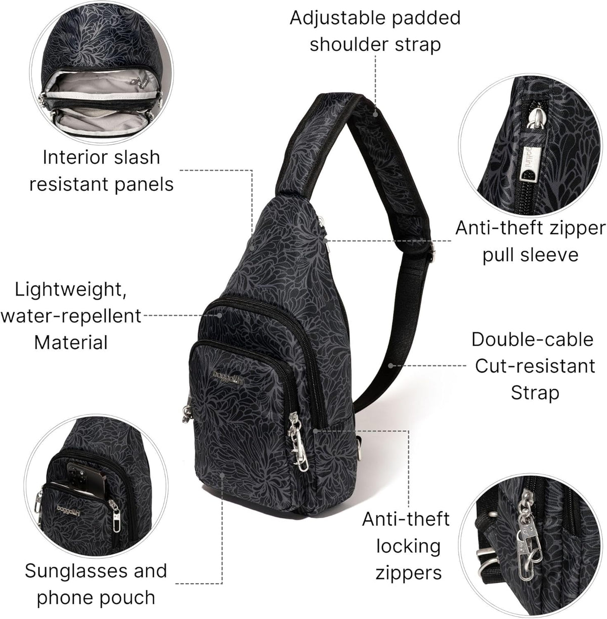Securtex Anti-Theft Daytripper Sling