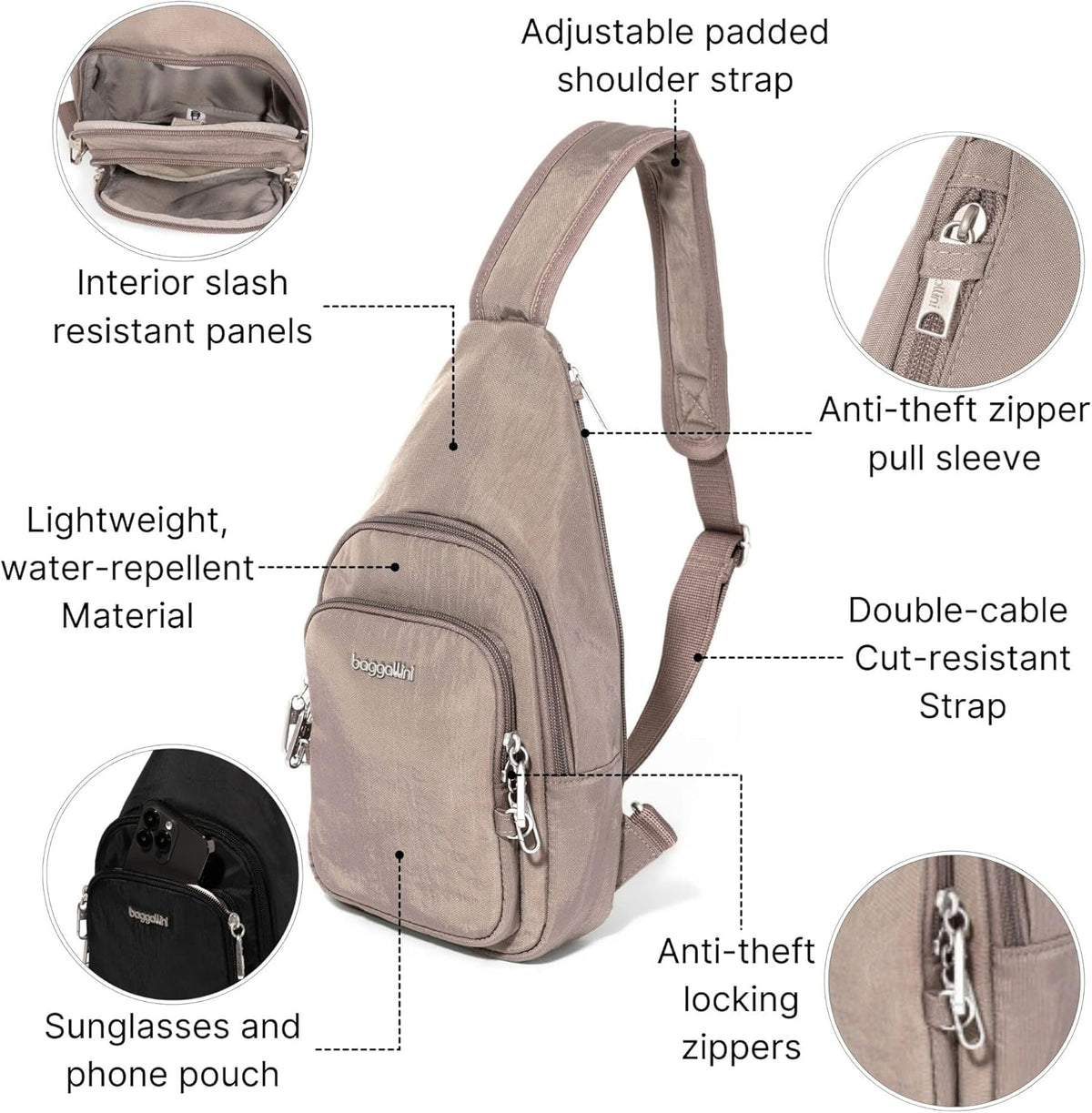 Securtex Anti-Theft Daytripper Sling