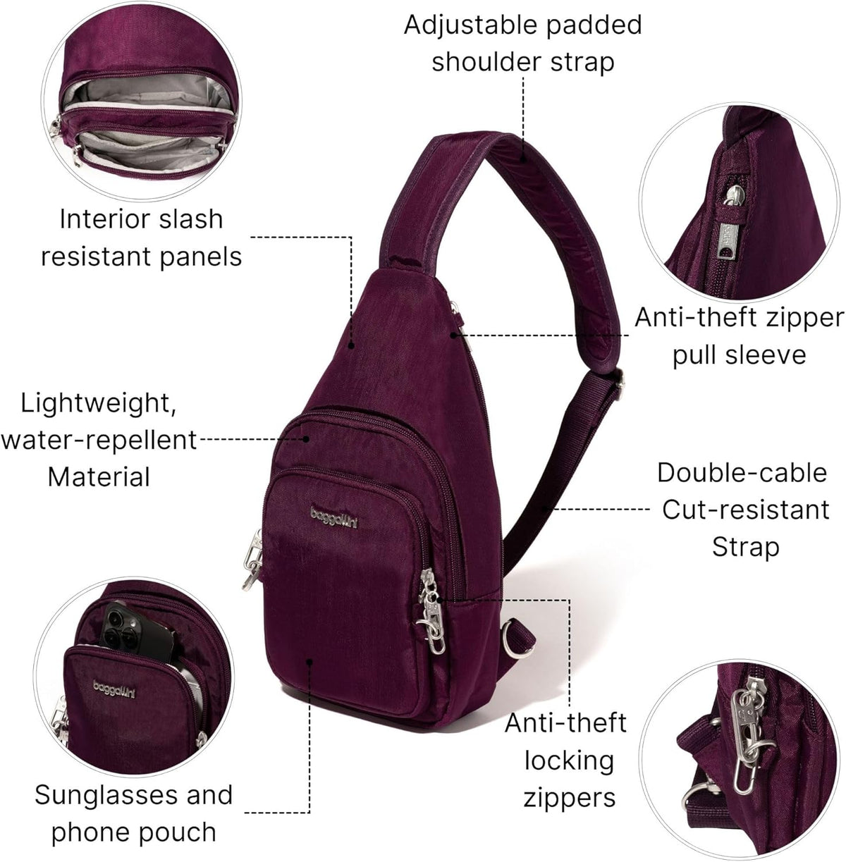 Securtex Anti-Theft Daytripper Sling