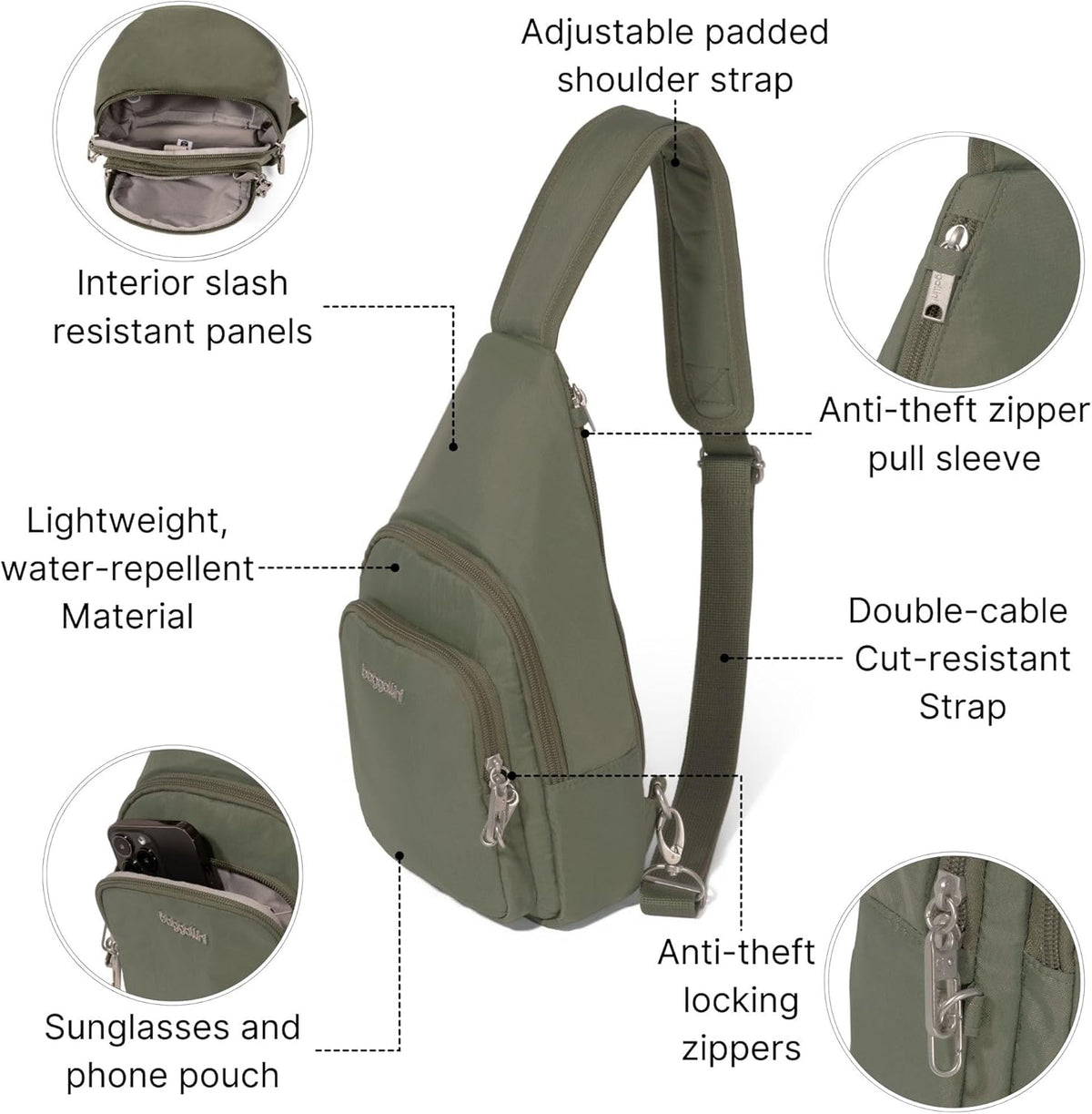 Securtex Anti-Theft Daytripper Sling