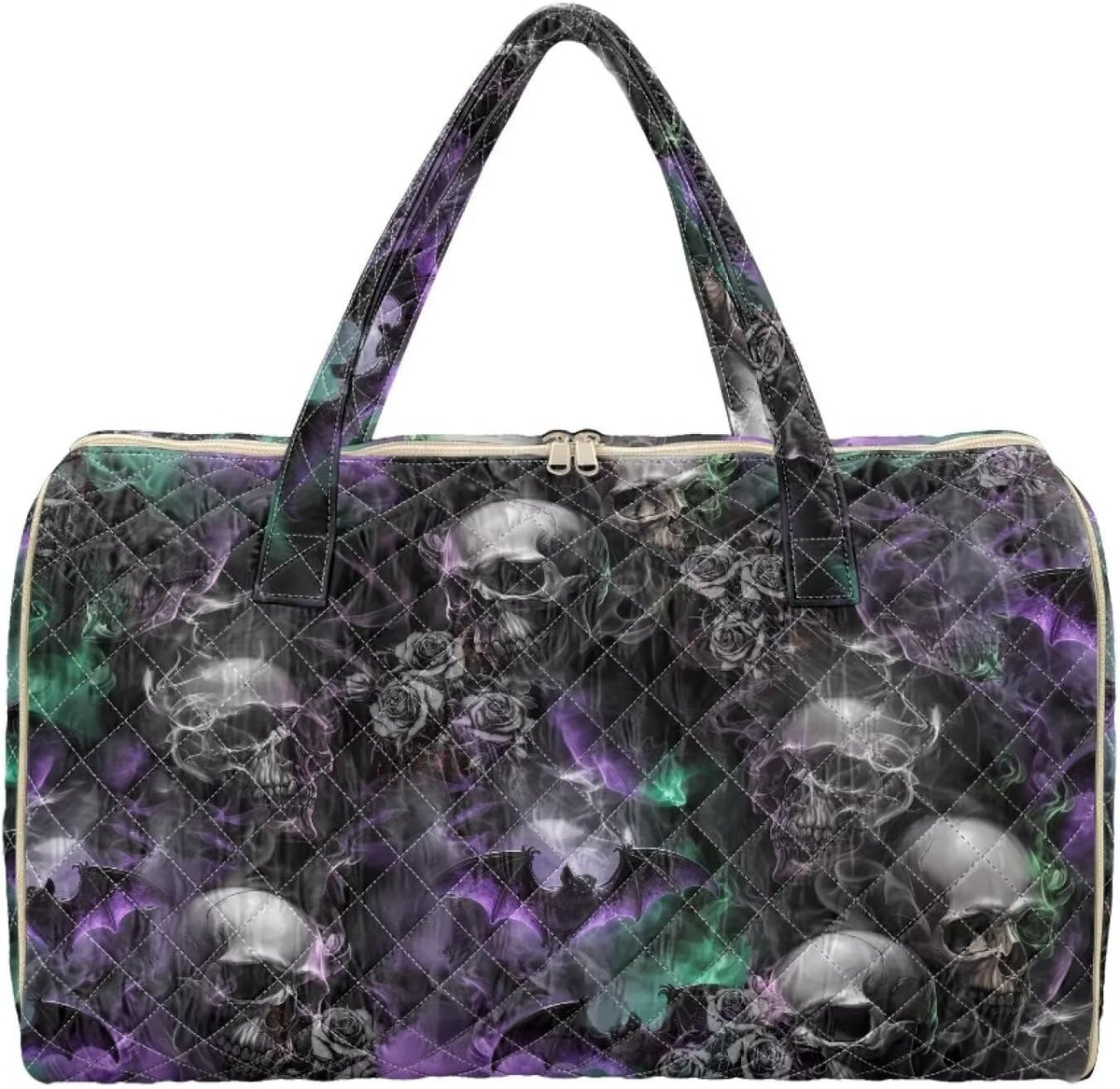 Bow Desgin Quilted Gym Bag For Women Travel Sport Tote Shoulder Bag - Colors A