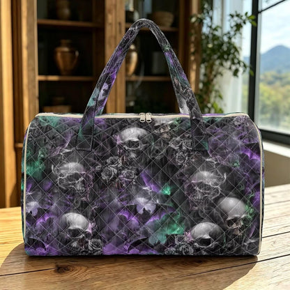 Bow Desgin Quilted Gym Bag For Women Travel Sport Tote Shoulder Bag - Colors A