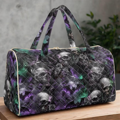 Bow Desgin Quilted Gym Bag For Women Travel Sport Tote Shoulder Bag - Colors A