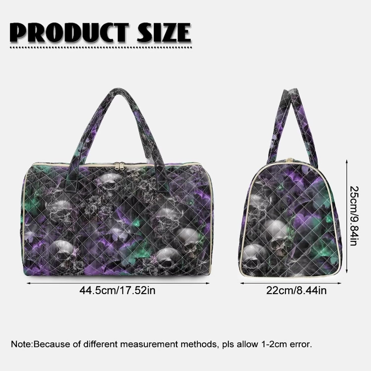 Bow Desgin Quilted Gym Bag For Women Travel Sport Tote Shoulder Bag - Colors A