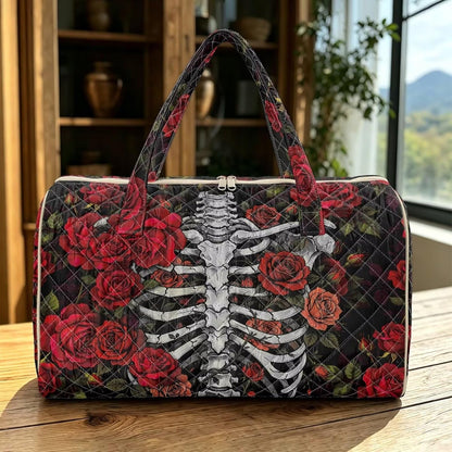 Bow Desgin Quilted Gym Bag For Women Travel Sport Tote Shoulder Bag - Colors A