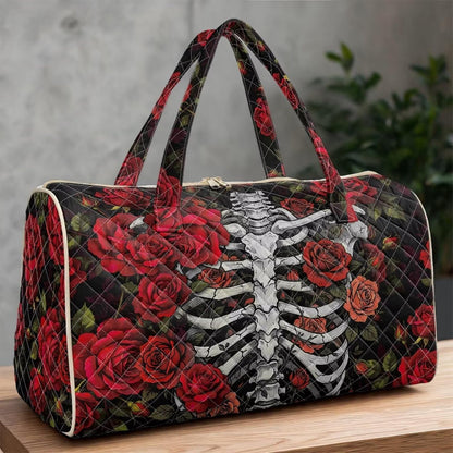 Bow Desgin Quilted Gym Bag For Women Travel Sport Tote Shoulder Bag - Colors A