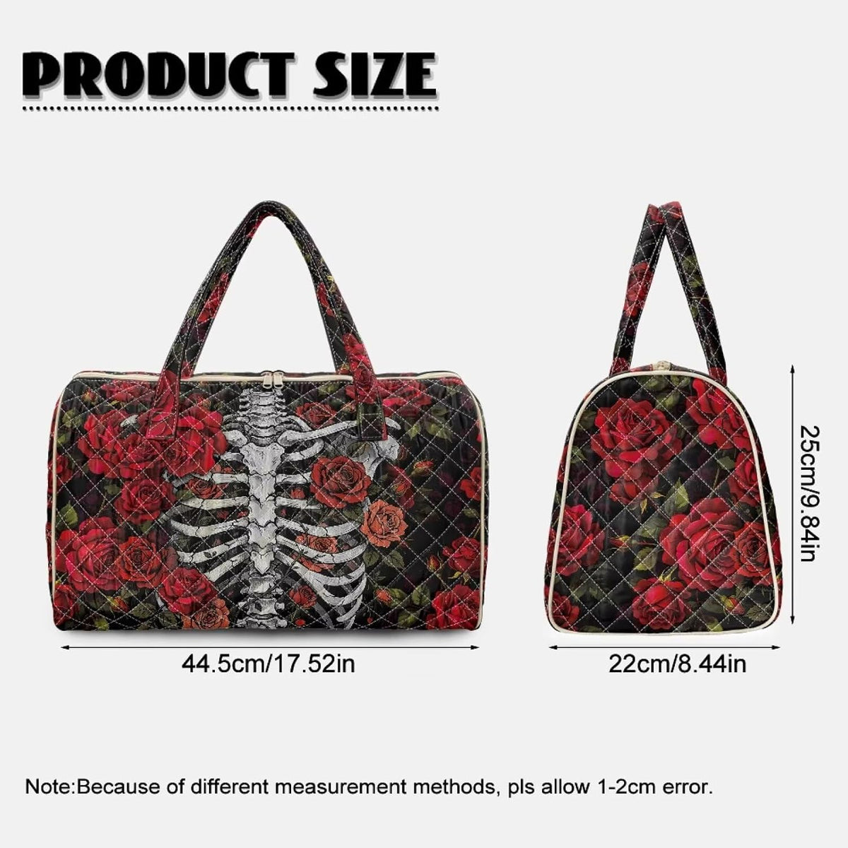 Bow Desgin Quilted Gym Bag For Women Travel Sport Tote Shoulder Bag - Colors A