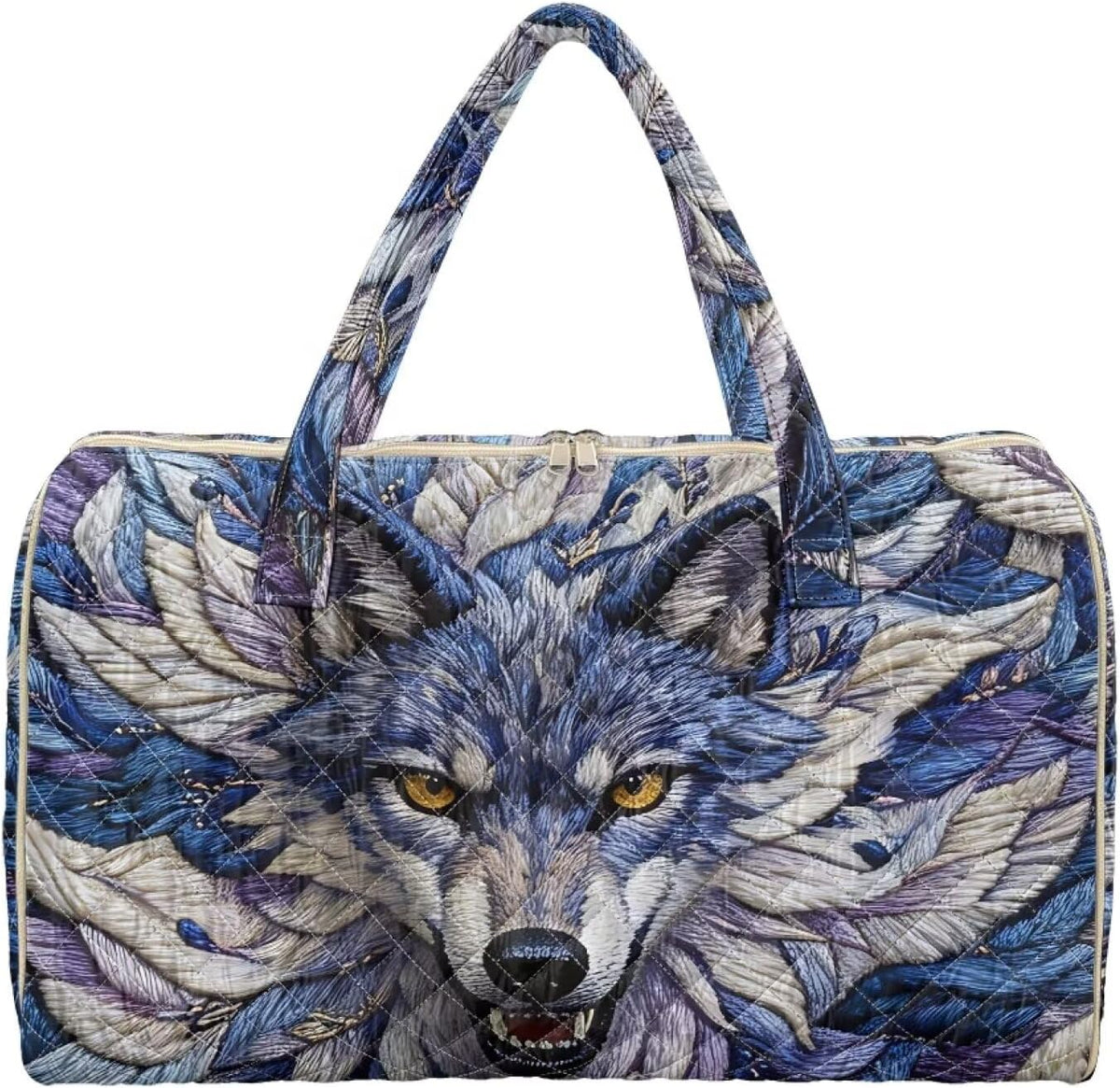 Bow Desgin Quilted Gym Bag For Women Travel Sport Tote Shoulder Bag - Colors A